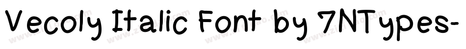 Vecoly Italic Font by 7NTypes字体转换